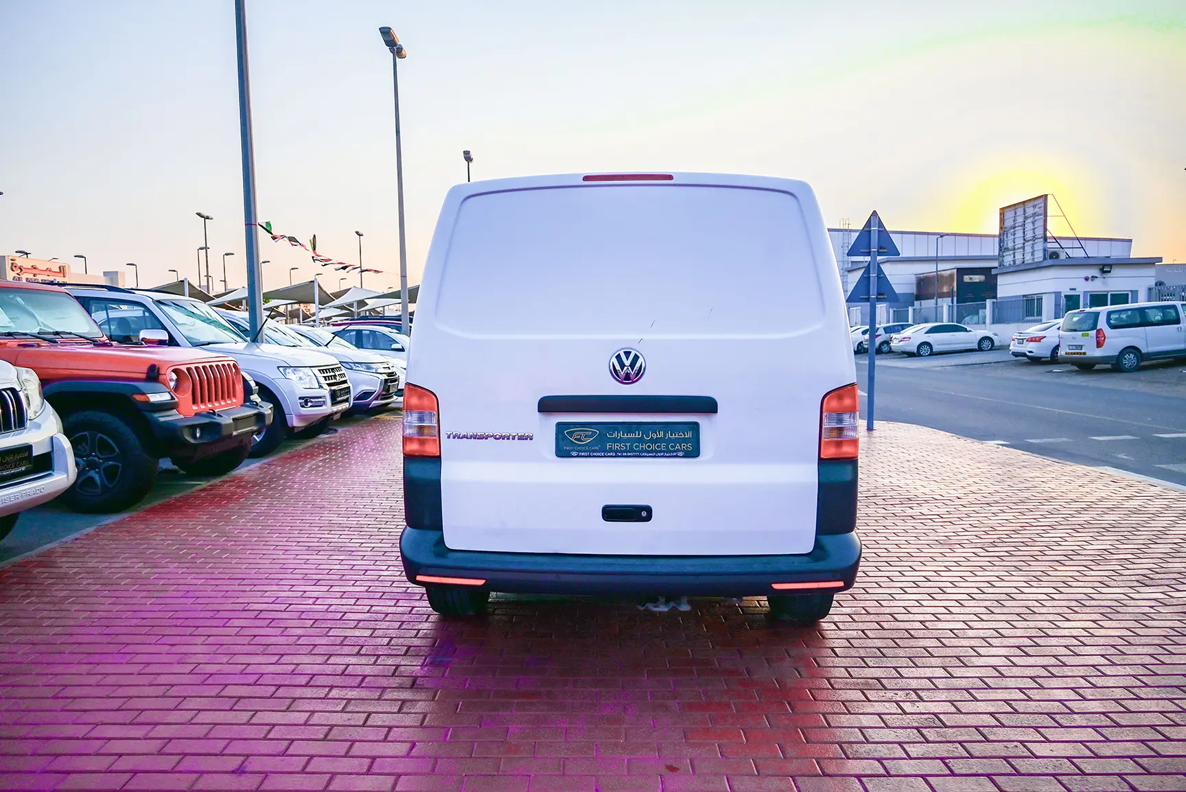 Used 2015 Volkswagen Transporter Standard White – Back/Rear View at First Choice Cars Sharjah