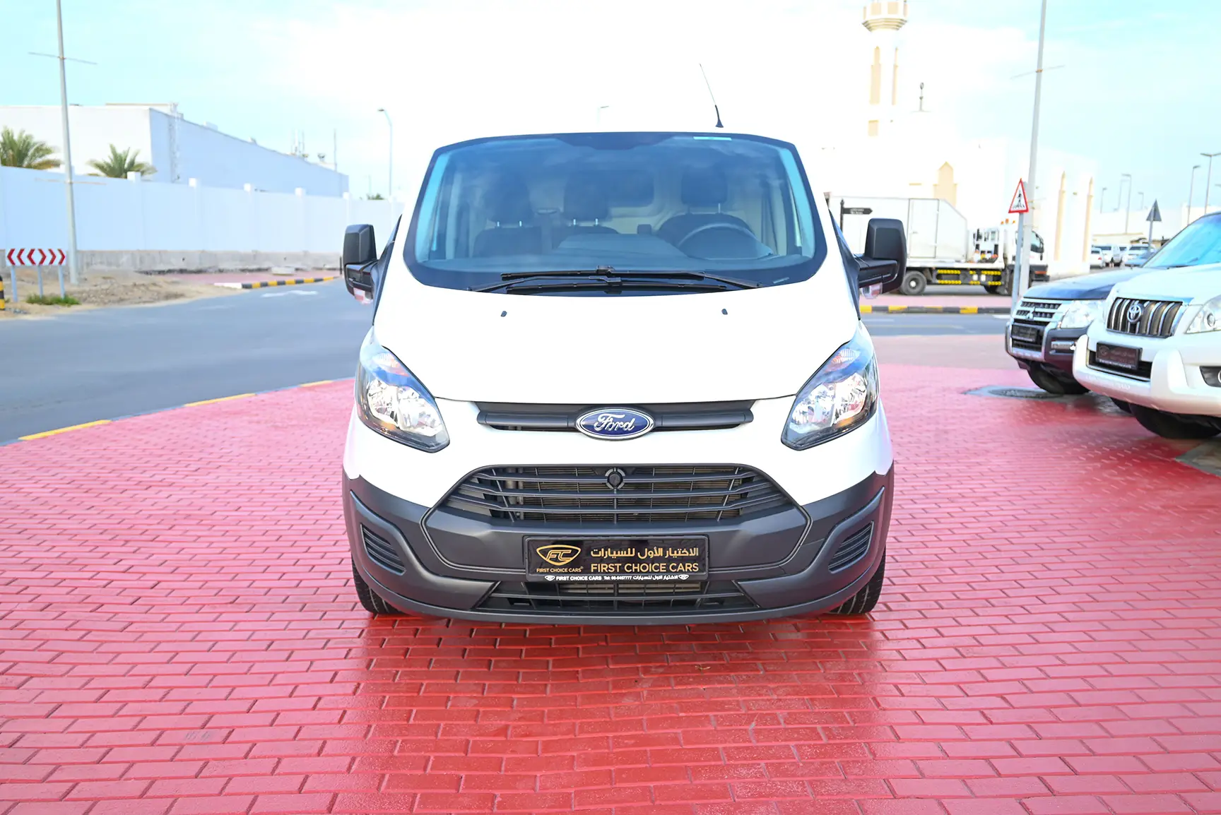 Used 2018 Ford Transit 150xl Low Roof White – Front View at First Choice Cars Sharjah