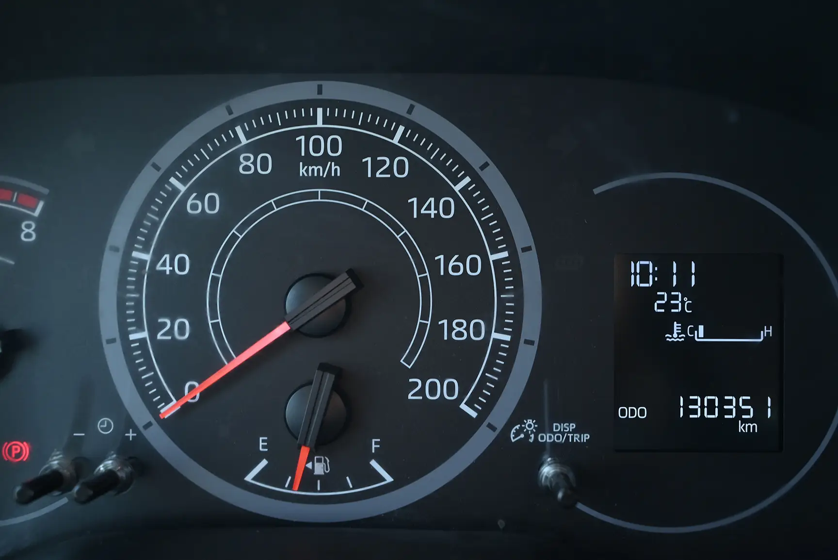 Used 2020 Toyota Hiace GL High Roof White – Odometer / Mileage Reading View at First Choice Cars Sharjah