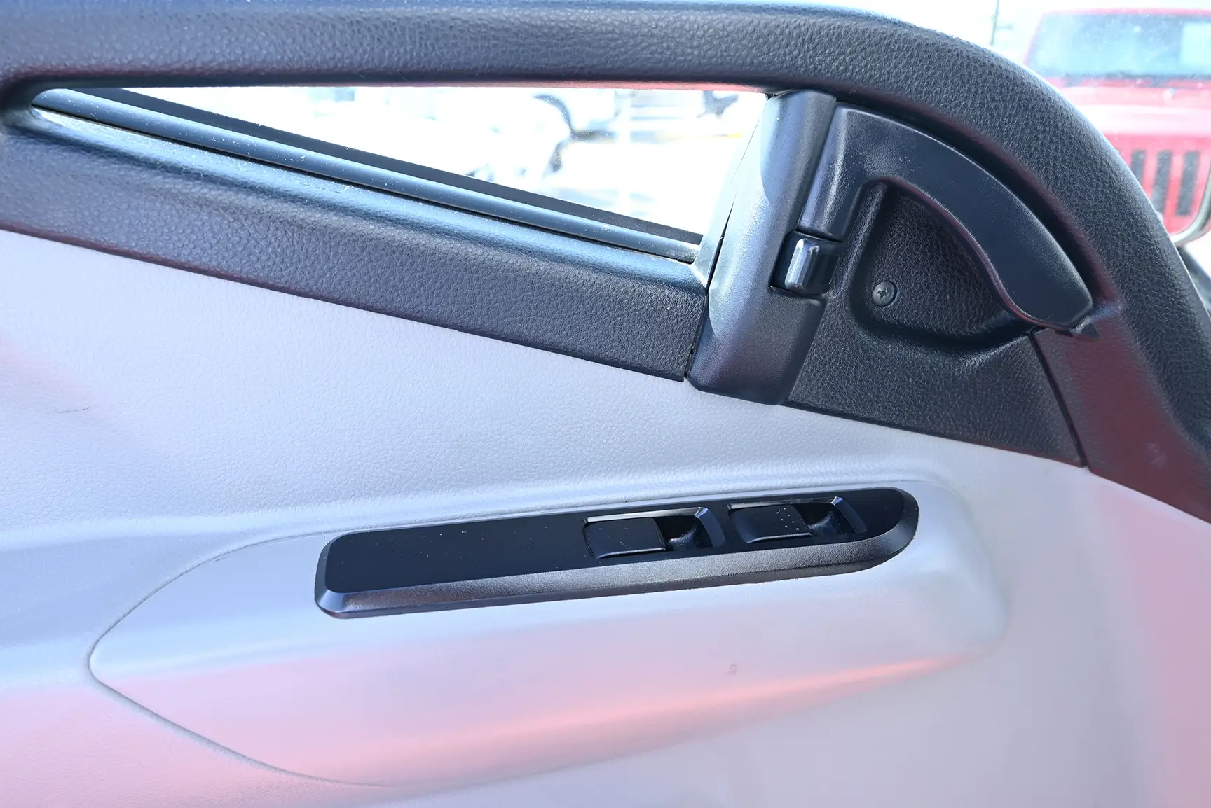 Used 2022 Mitsubishi Canter Freezer Box White – Driver Door Panel Full View at First Choice Cars Sharjah