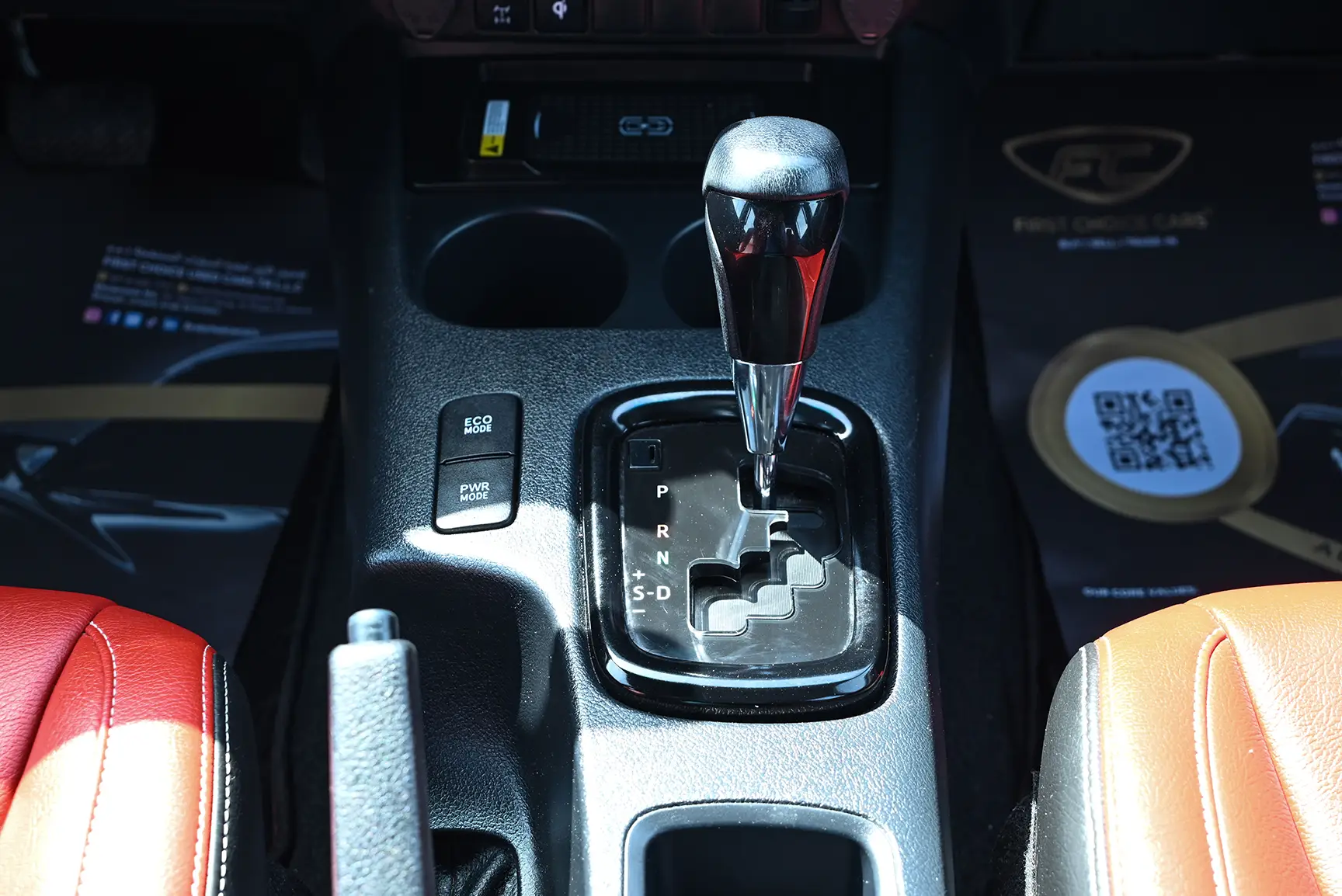 Used 2020 Toyota Hilux Adventure Double Cabin White – Center Console & Gear Shifter at First Choice Cars Sharjah