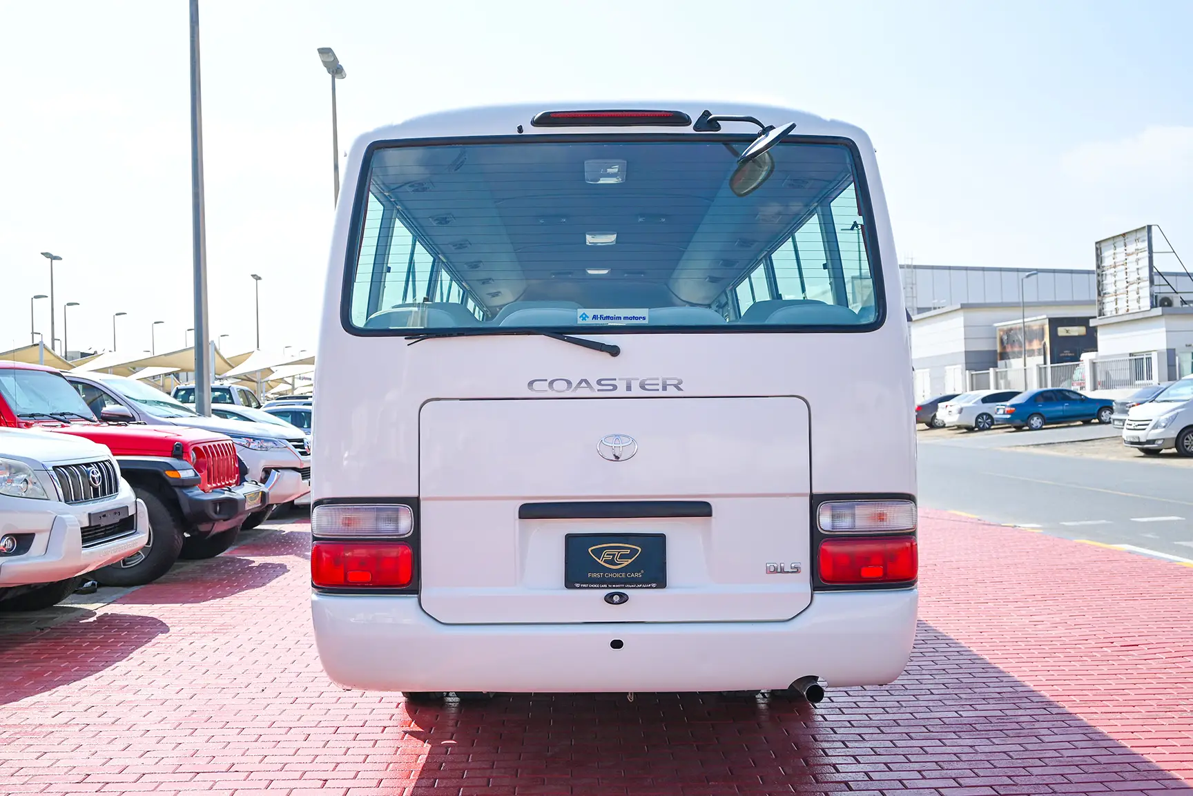 Used 2016 Toyota Coaster Standard Roof in White – Back/Rear View