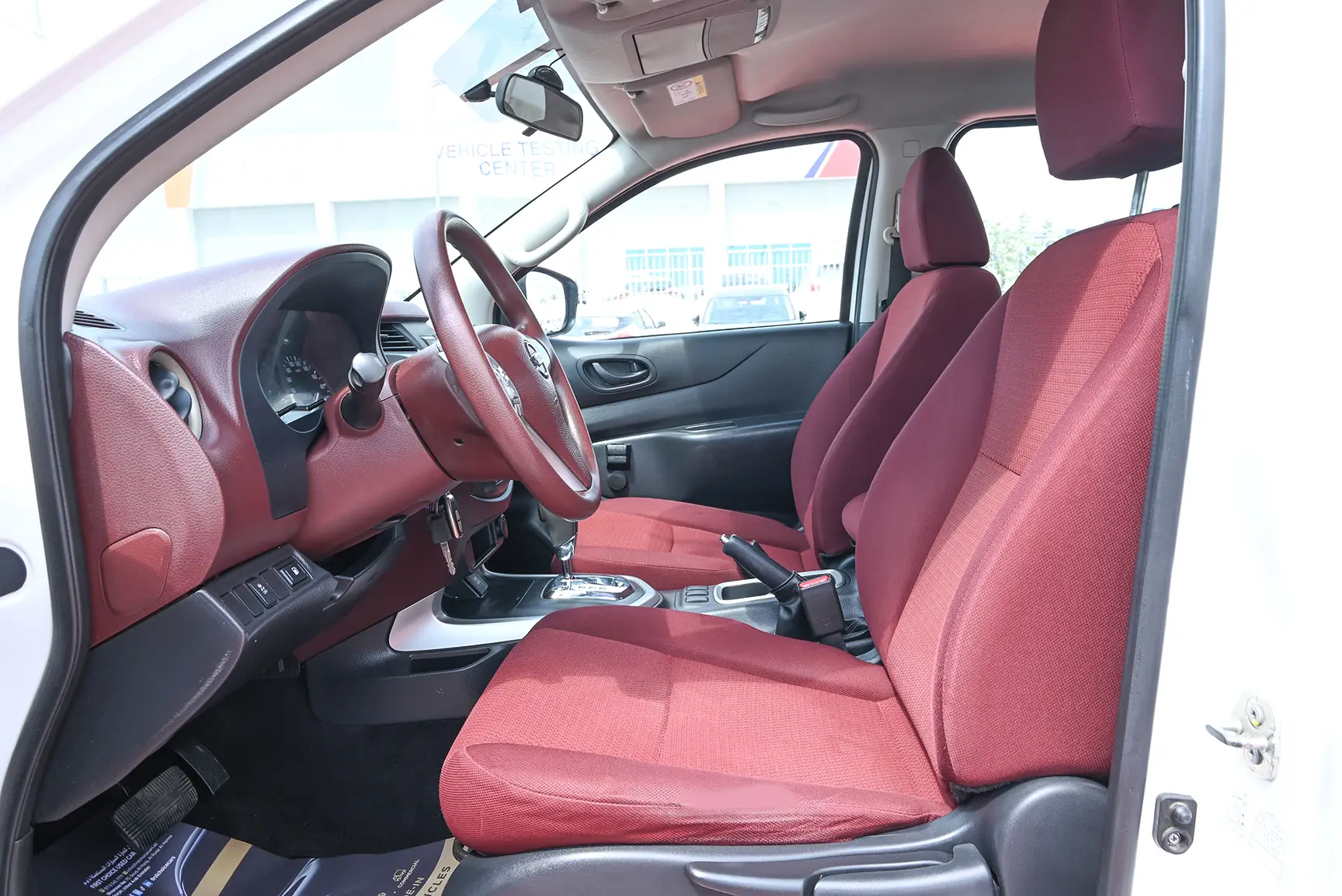 Used 2019 Nissan Navara SE in White – Front Driver Side Cabin View
