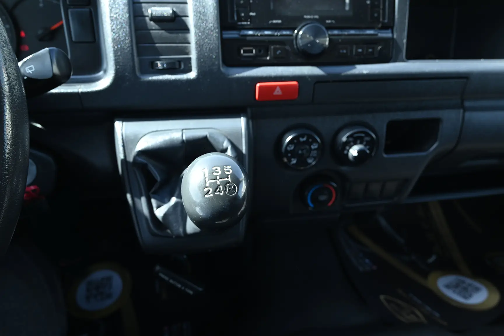 Used 2020 Toyota Hiace GL High Roof White – Center Console & Gear Shifter at First Choice Cars Sharjah