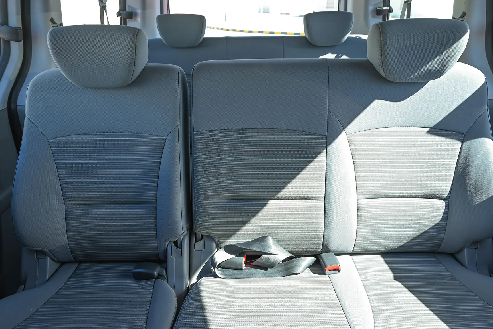 Used 2020 Hyundai H1 9-Seater Wagon Silver – Rear Seat View at First Choice Cars Sharjah