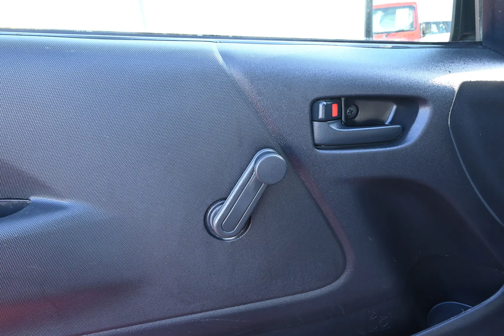 Used 2015 Toyota Hiace GL Standard Roof White – Driver Door Panel Full View at First Choice Cars Sharjah