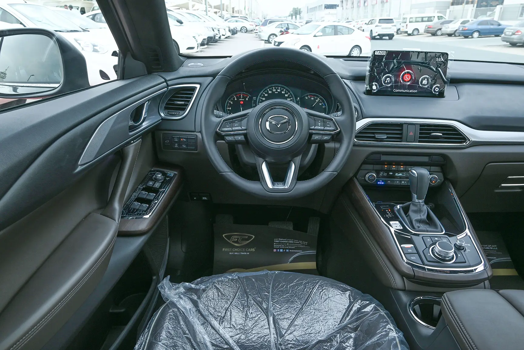 Used 2022 Mazda CX-9 Signature Edition Grey – Steering Wheel & Instrument Cluster at First Choice Cars Sharjah