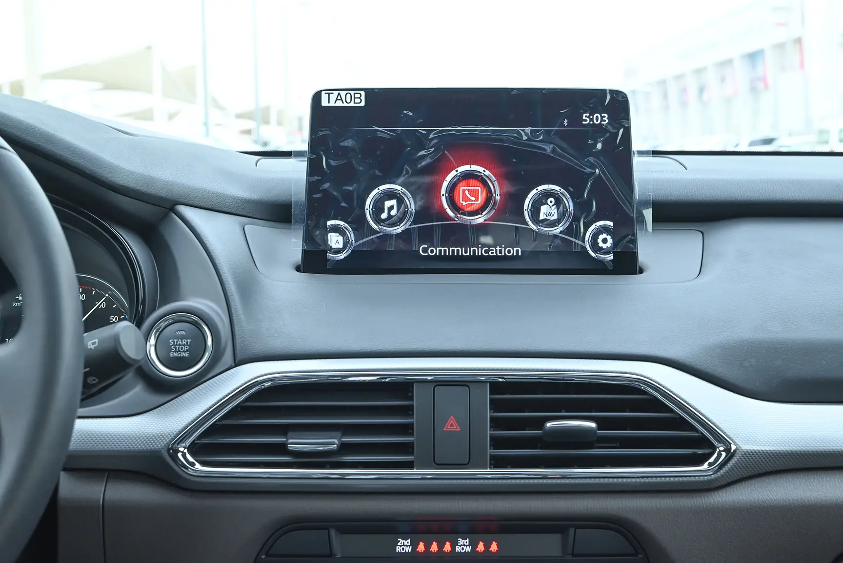 Used 2022 Mazda CX-9 Signature Edition Grey – Infotainment / Touchscreen System at First Choice Cars Sharjah