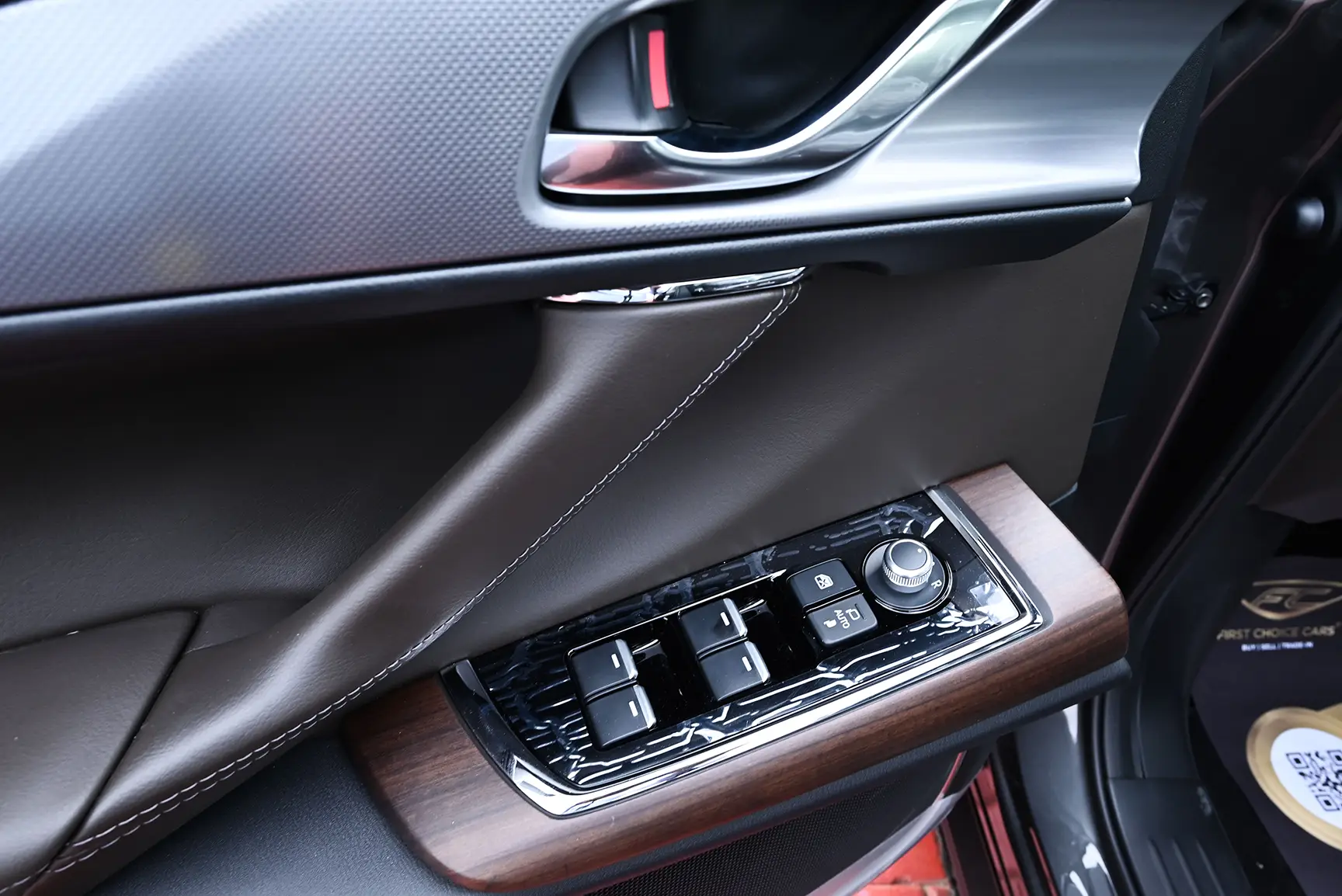 Used 2022 Mazda CX-9 Signature Edition Grey – Driver Door Panel Full View at First Choice Cars Sharjah