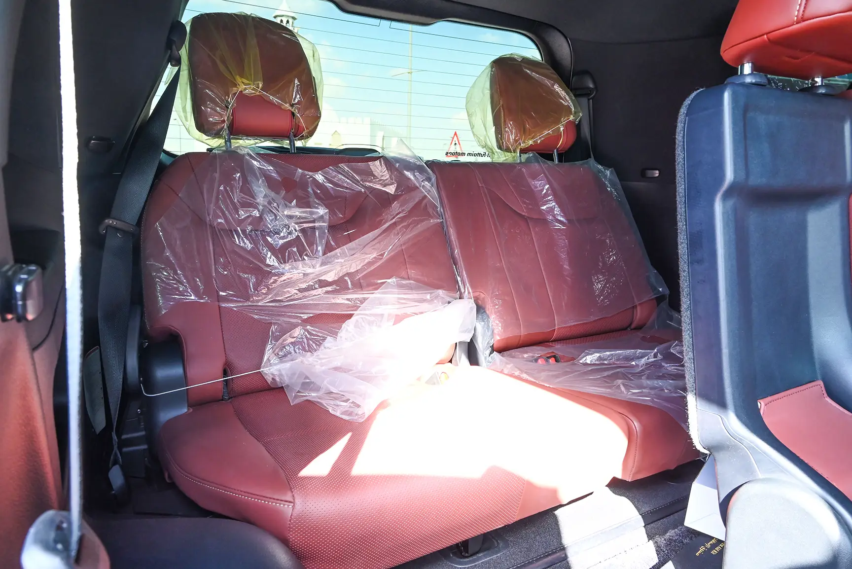 Used 2021 Lexus LX 570 25th Anniversary Edition in White – Third Row Right Seat View