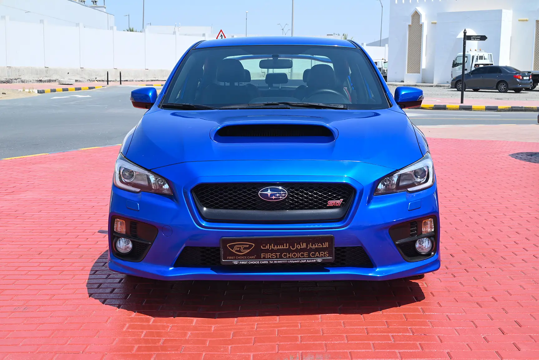 Used 2017 Subaru WRX Sti Blue – Front View at First Choice Cars Sharjah