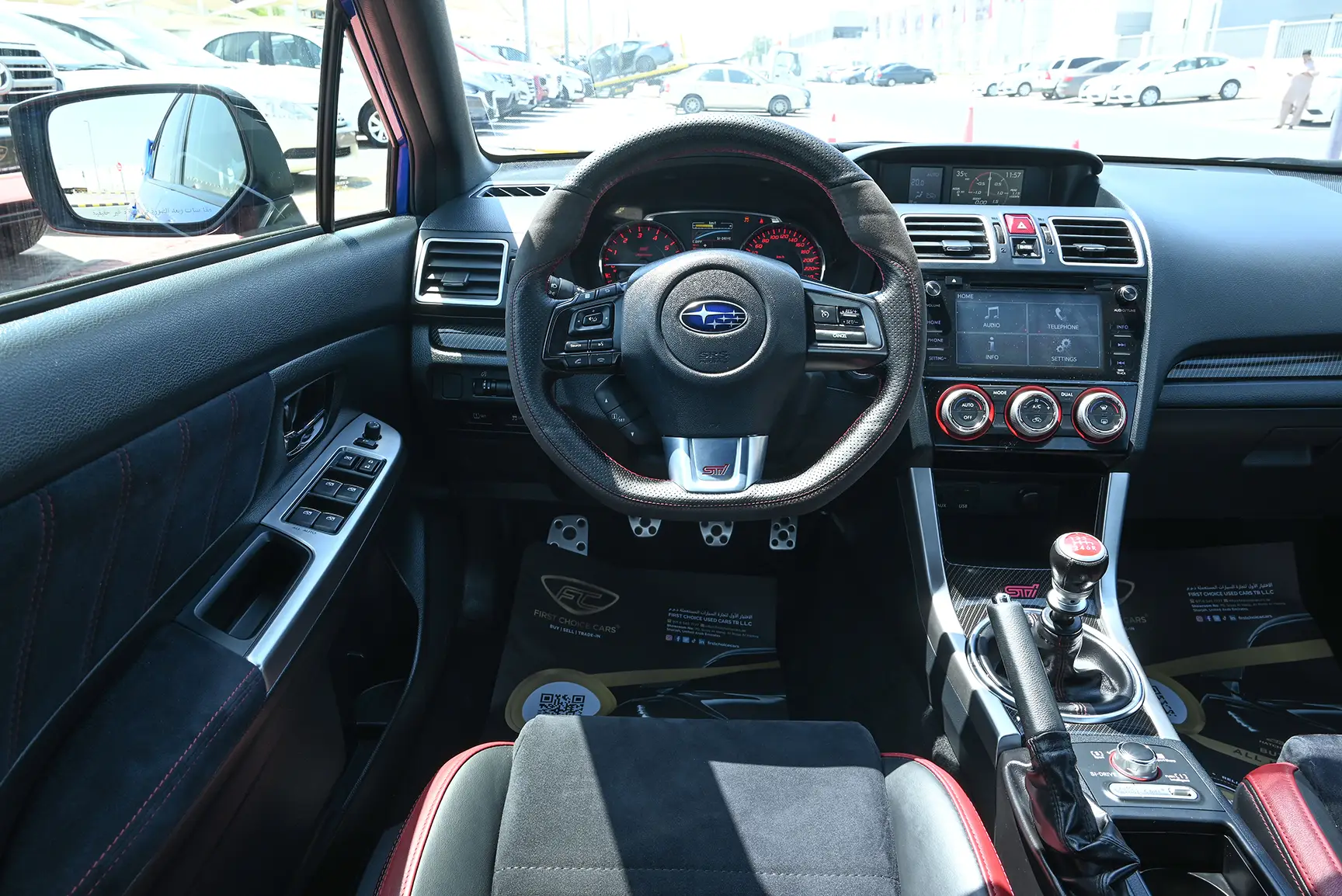 Used 2017 Subaru WRX Sti Blue – Steering Wheel & Instrument Cluster at First Choice Cars Sharjah