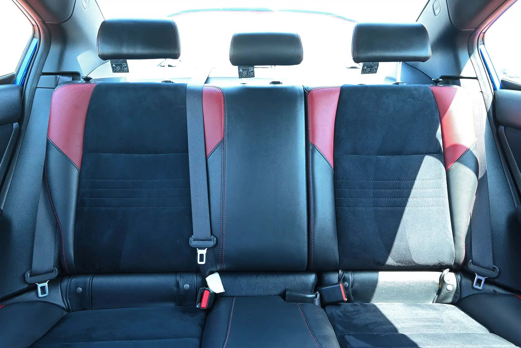 Used 2017 Subaru WRX Sti Blue – Rear Seat View at First Choice Cars Sharjah