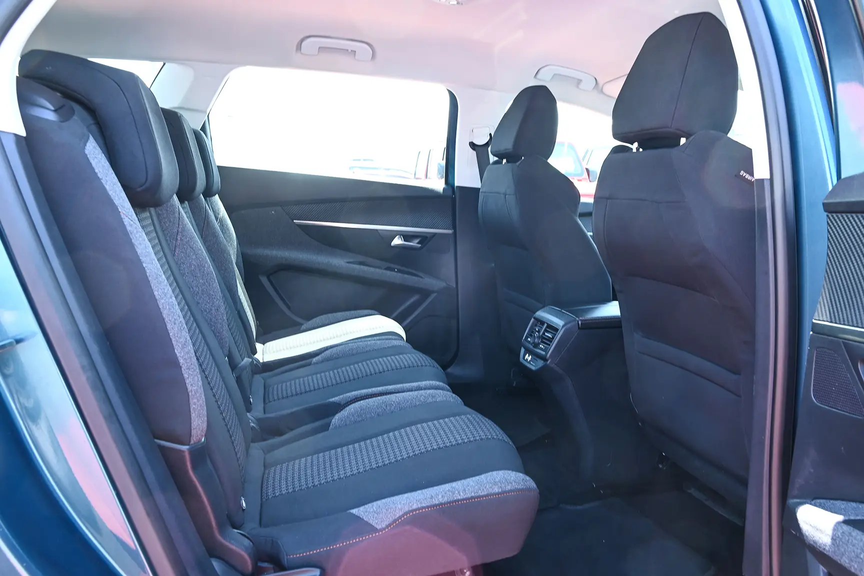 Used 2018 Peugeot 5008 Active Blue – Rear Passenger Side Cabin View at First Choice Cars Sharjah