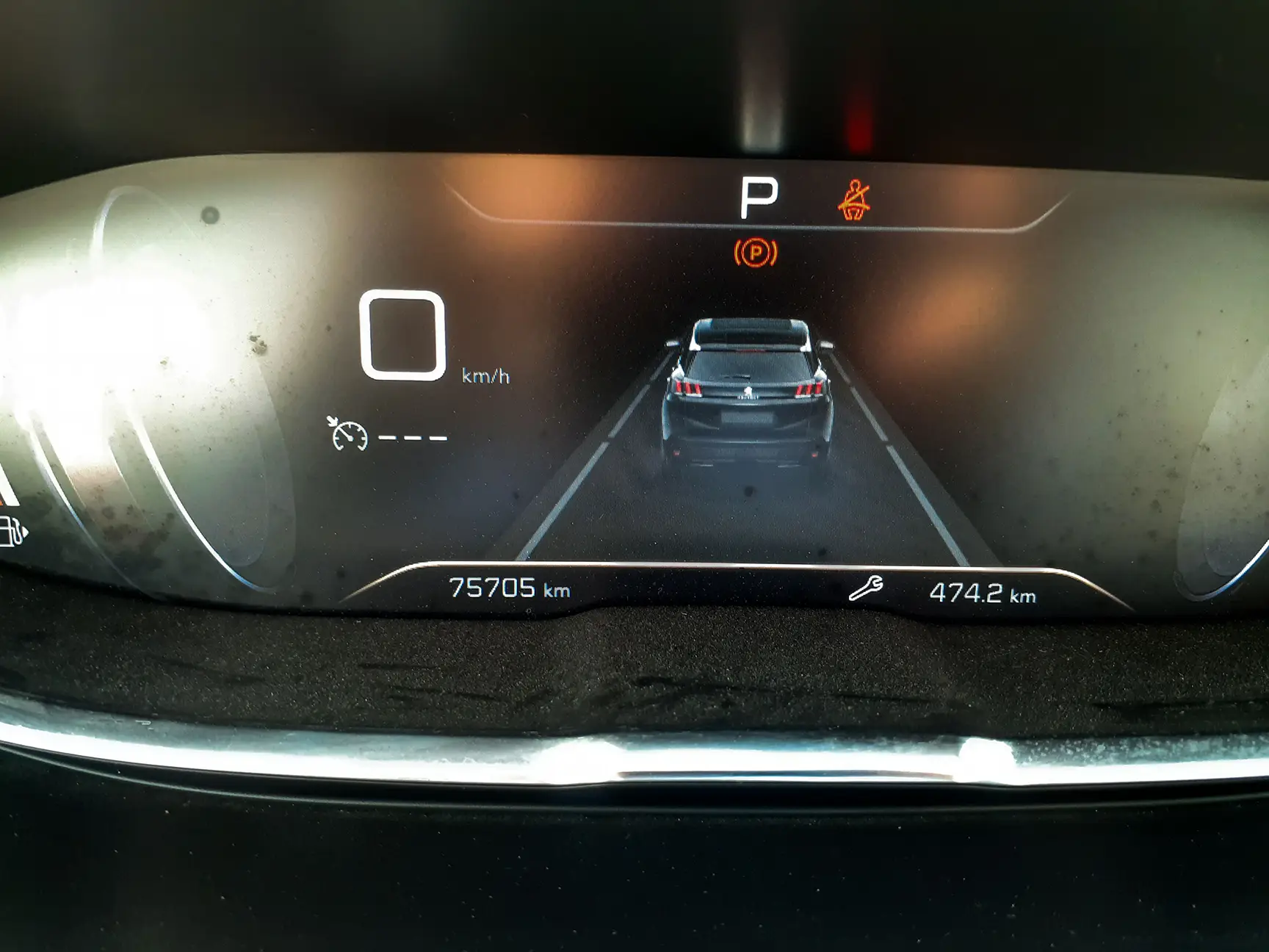 Used 2018 Peugeot 5008 Active Blue – Odometer / Mileage Reading View at First Choice Cars Sharjah