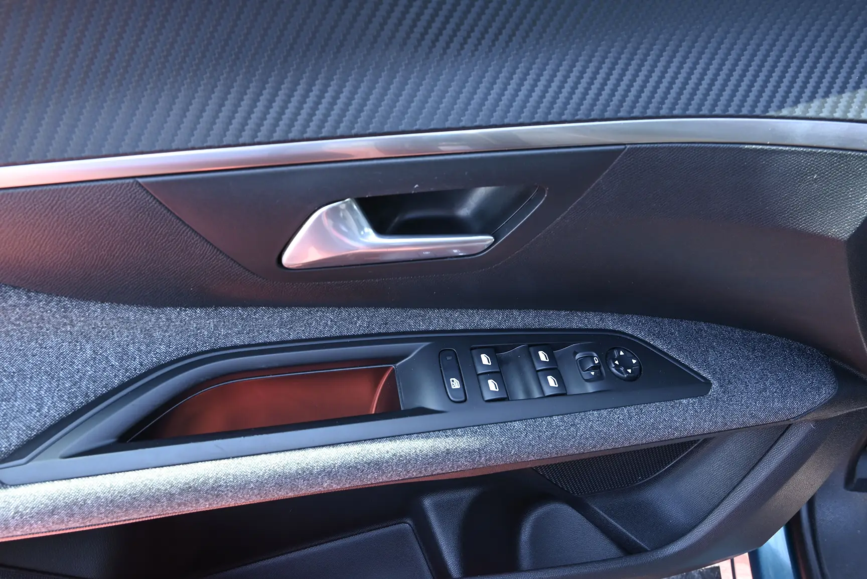 Used 2018 Peugeot 5008 Active Blue – Driver Door Panel Full View at First Choice Cars Sharjah