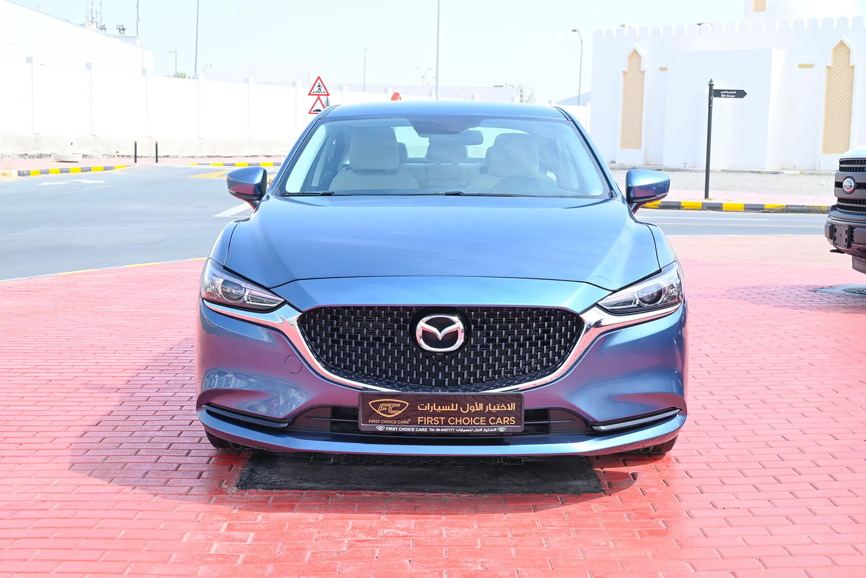Used 2021 Mazda 6 S Grade Blue – Front View at First Choice Cars Sharjah