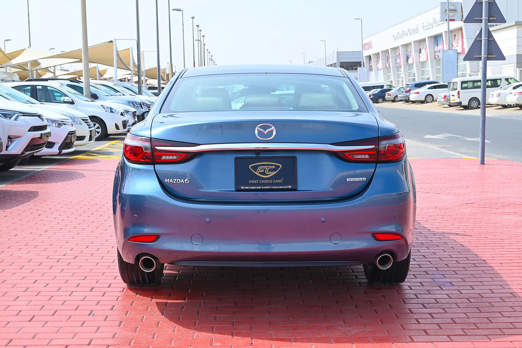 Used 2021 Mazda 6 S Grade Blue – Back/Rear View at First Choice Cars Sharjah