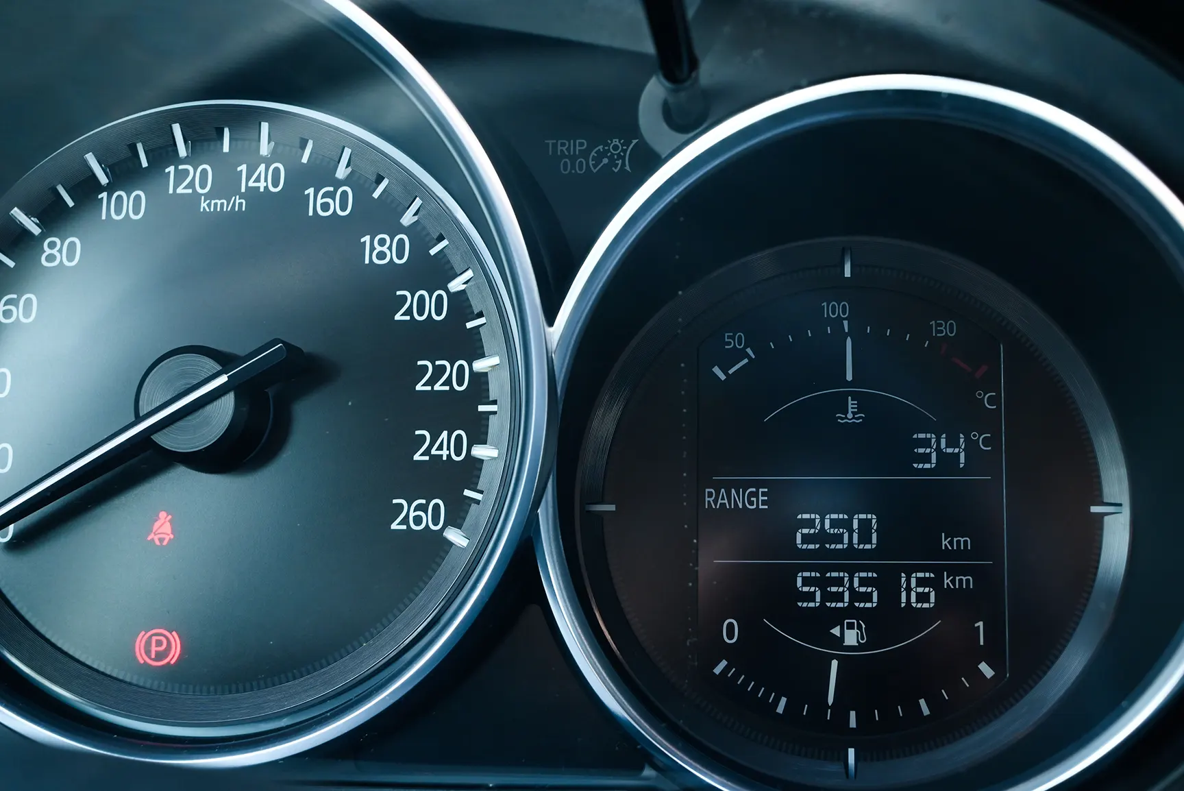 Used 2021 Mazda 6 S Grade Blue – Odometer / Mileage Reading View at First Choice Cars Sharjah