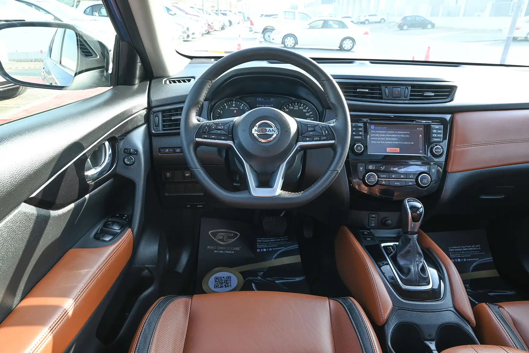 Used 2020 Nissan X-Trail Sl Blue – Steering Wheel & Instrument Cluster at First Choice Cars Sharjah