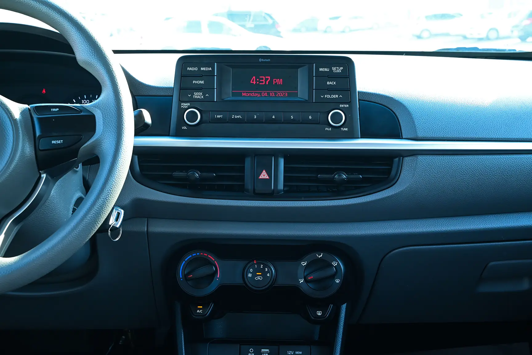 Used 2020 KIA Picanto EX Grey – Infotainment / Touchscreen System at First Choice Cars Sharjah