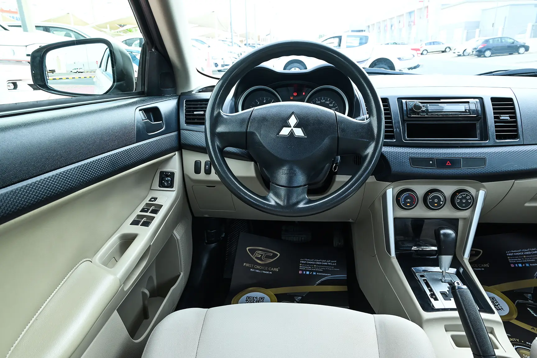 Used 2017 Mitsubishi LANCER EX GLX White – Steering Wheel & Instrument Cluster at First Choice Cars Sharjah