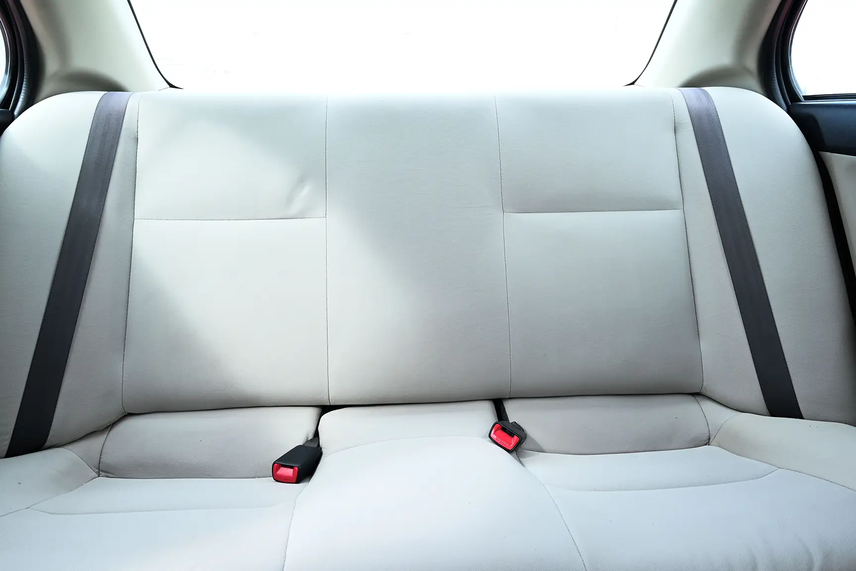 Used 2017 Mitsubishi LANCER EX GLX White – Rear Seat View at First Choice Cars Sharjah