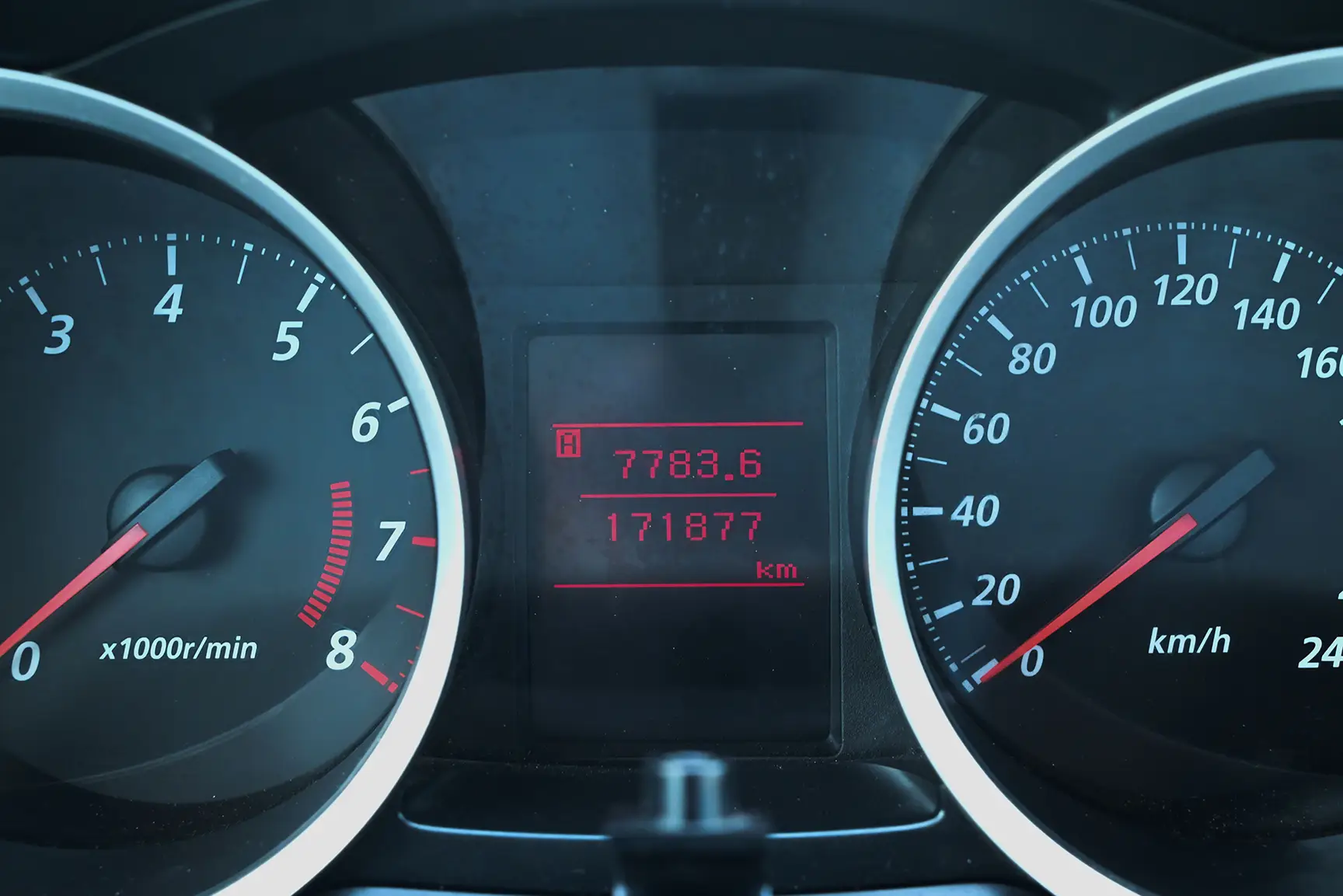 Used 2017 Mitsubishi LANCER EX GLX White – Odometer / Mileage Reading View at First Choice Cars Sharjah