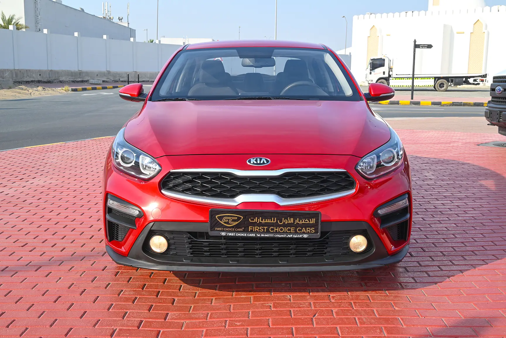Used 2020 KIA Cerato Lx Red – Front View at First Choice Cars Sharjah