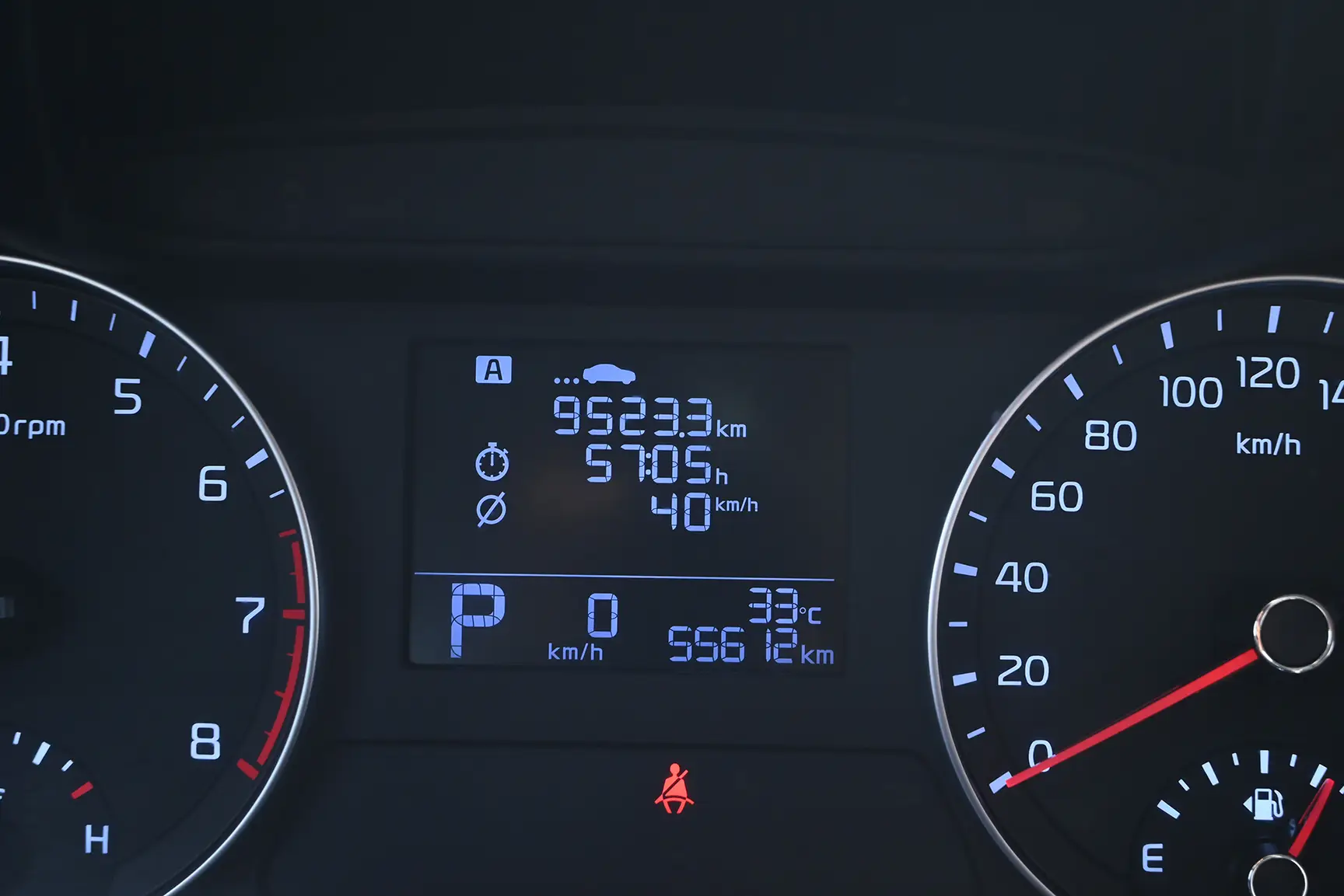 Used 2020 KIA Cerato Lx Red – Odometer / Mileage Reading View at First Choice Cars Sharjah