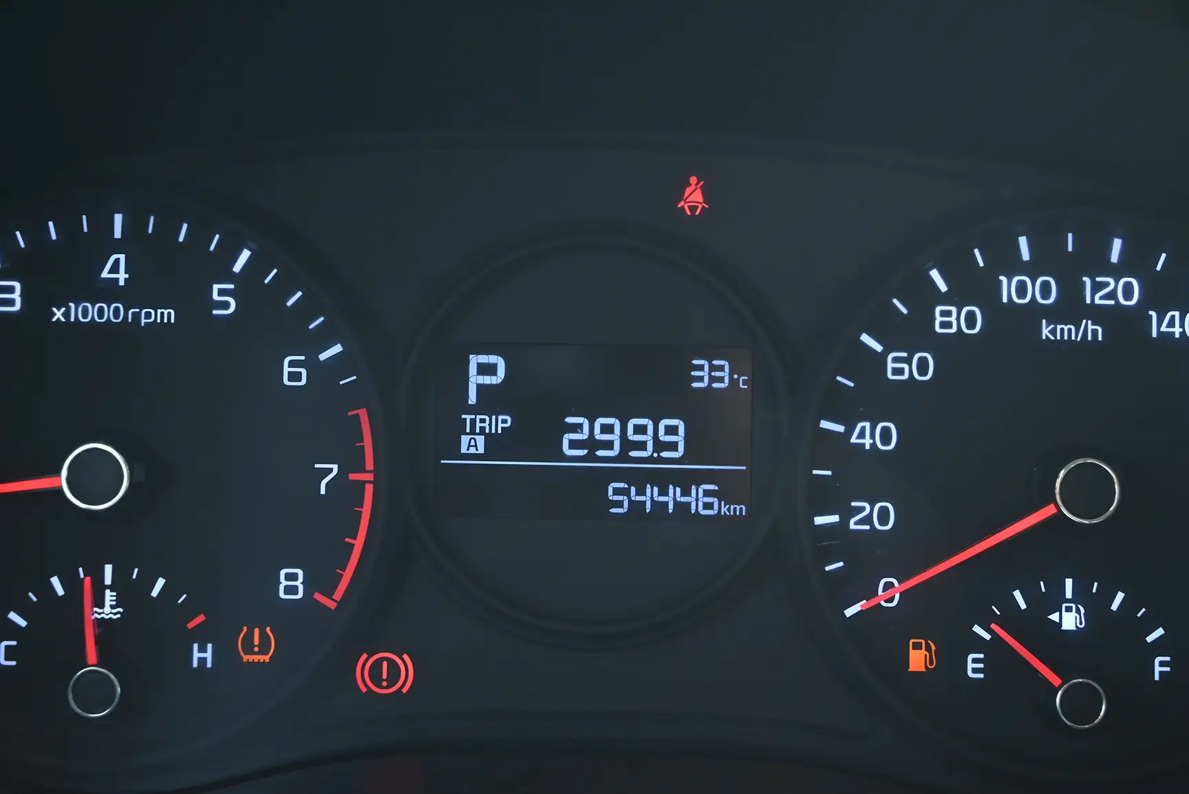 Used 2020 KIA Picanto Ex White – Odometer / Mileage Reading View at First Choice Cars Sharjah