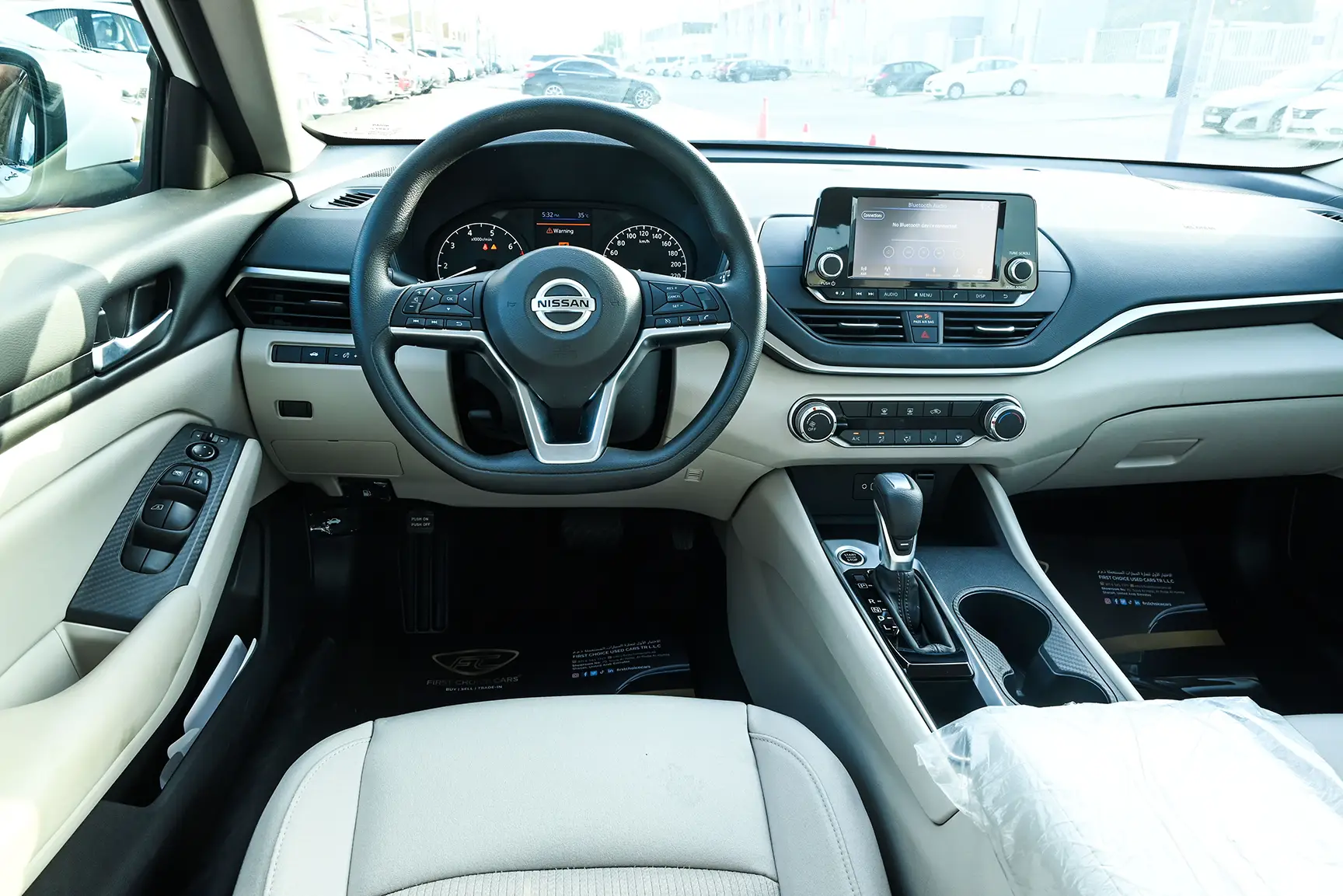 Used 2022 Nissan Altima S White – Steering Wheel & Instrument Cluster at First Choice Cars Sharjah
