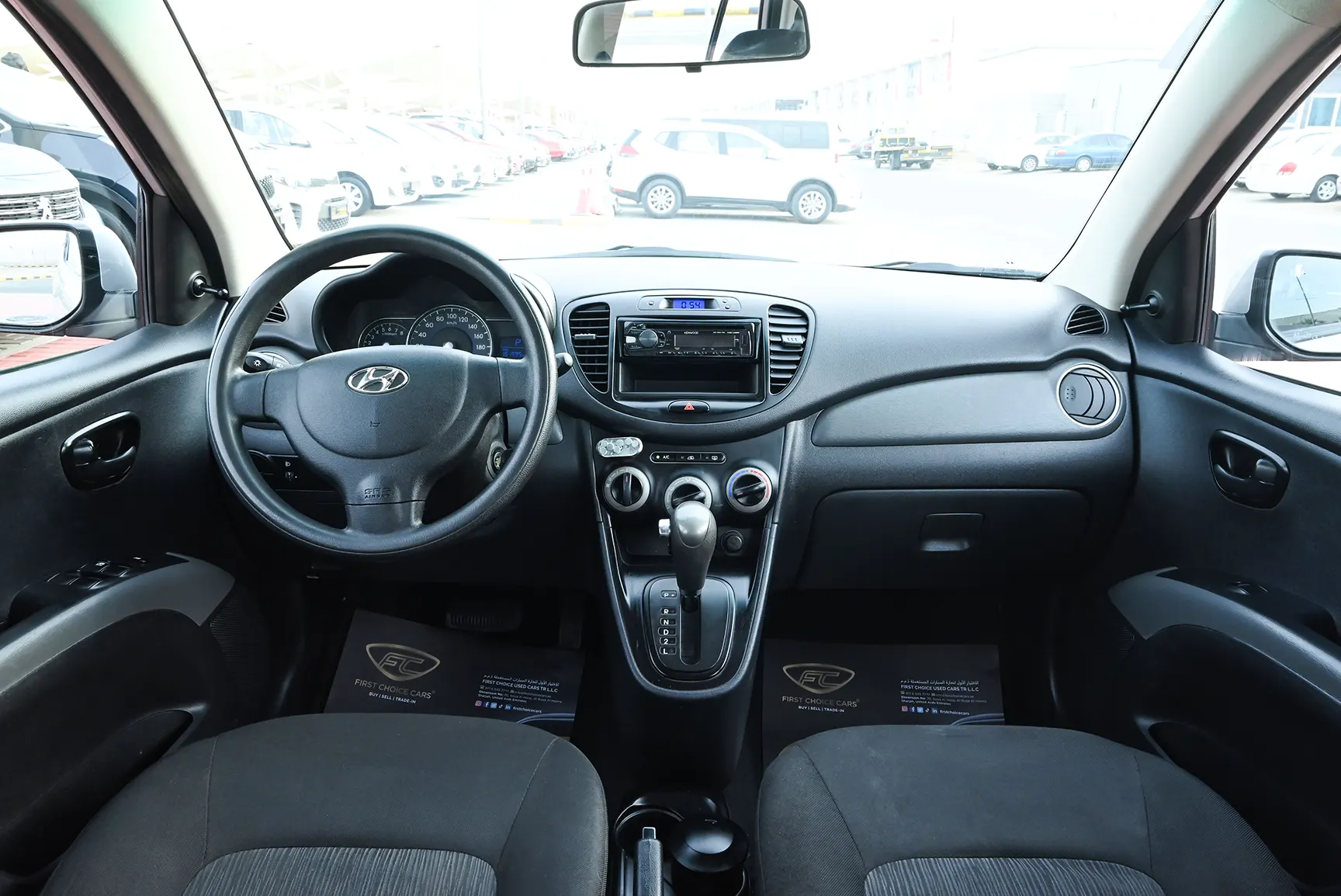 Used 2015 Hyundai i10 GL Silver – Front Cabin / Dashboard Full View at First Choice Cars Sharjah