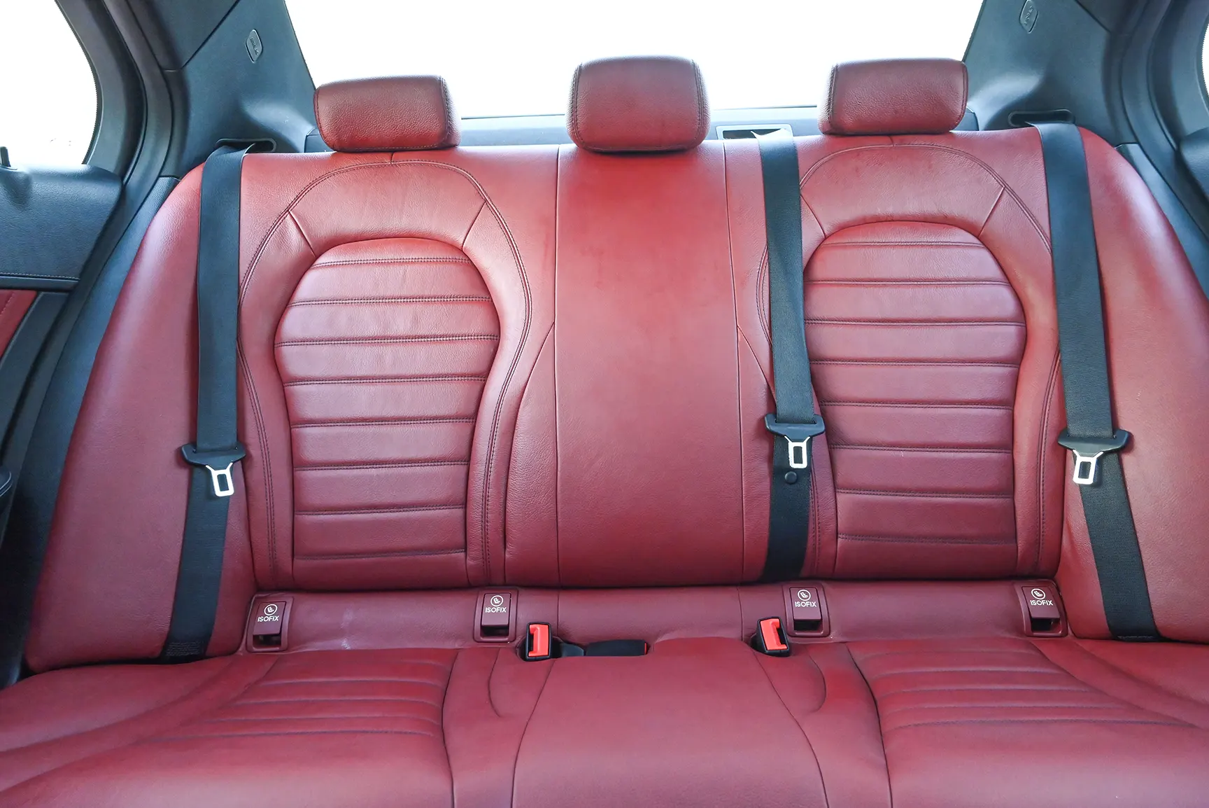 Used 2016 Mercedes-Benz C-Class C 200 Black – Rear Seat View at First Choice Cars Sharjah