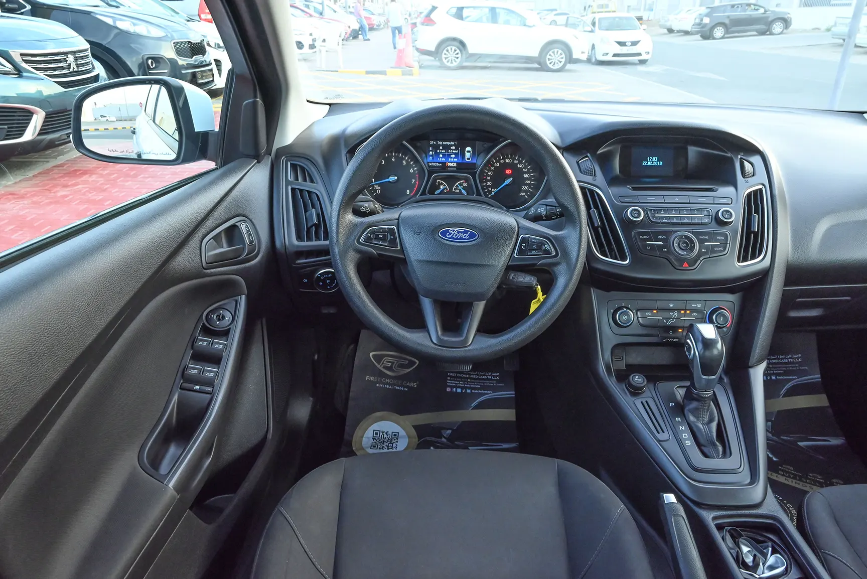 Used 2018 Ford Focus S White – Steering Wheel & Instrument Cluster at First Choice Cars Sharjah