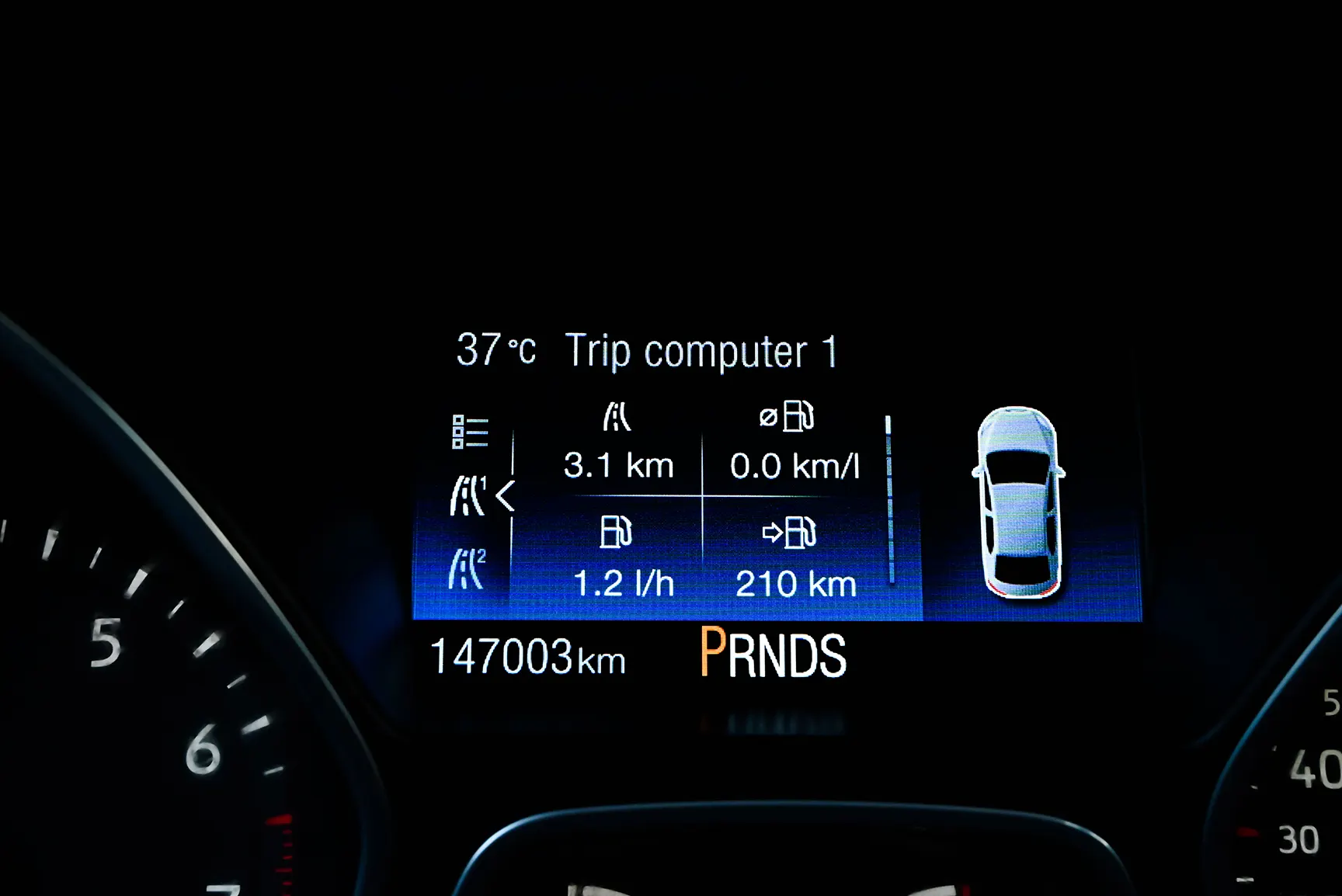 Used 2018 Ford Focus S White – Odometer / Mileage Reading View at First Choice Cars Sharjah