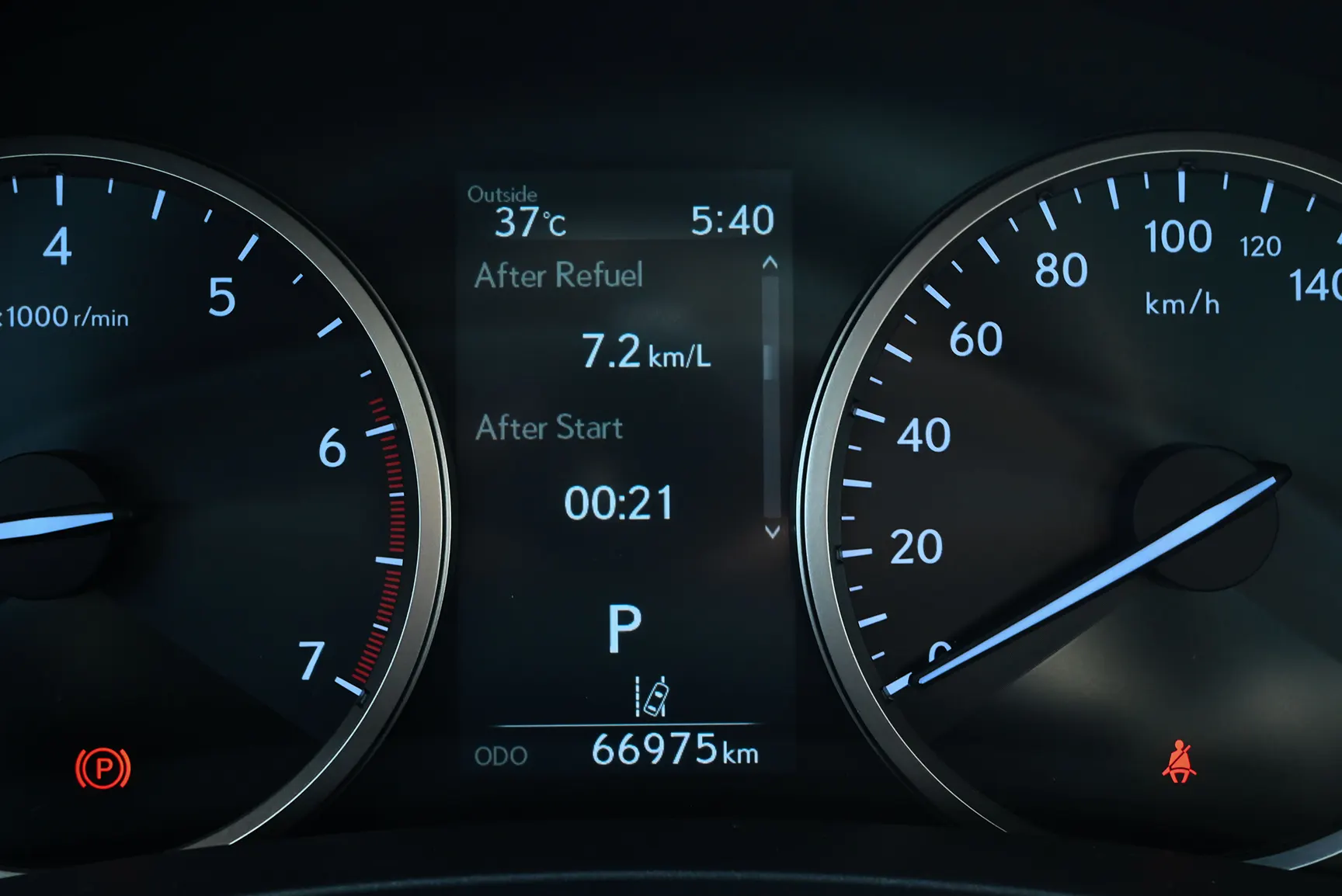 Used 2019 Lexus NX 300 Platinum in Black – Odometer / Mileage Reading View