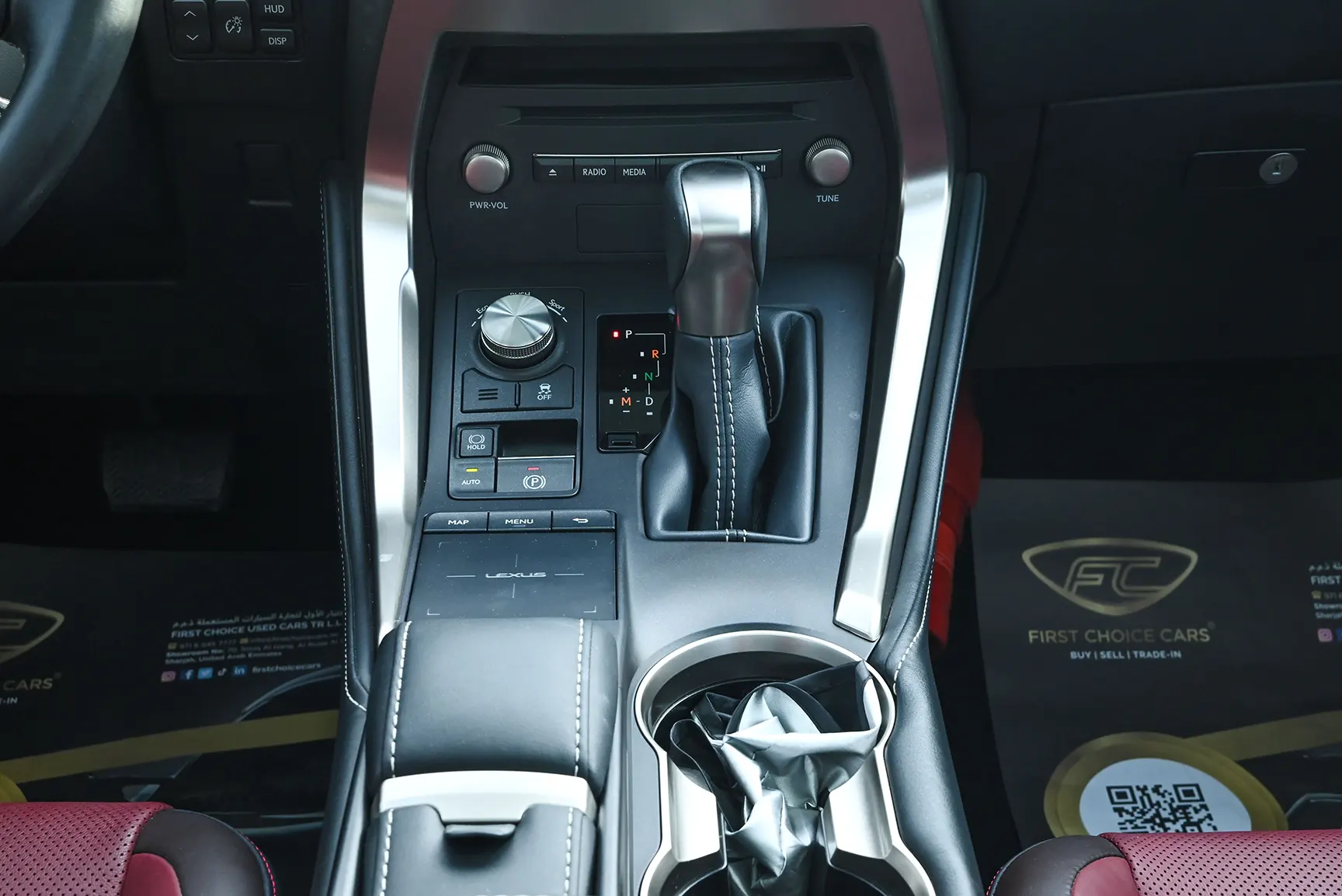 Used 2019 Lexus NX 300 Platinum in Black – Center Console & Gear Shifter