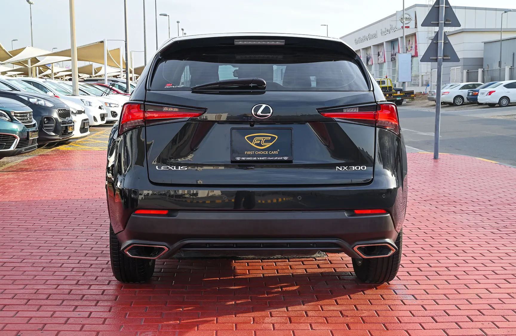 Used 2019 Lexus NX Series NX 300 Platinum Black – Back/Rear View at First Choice Cars Sharjah