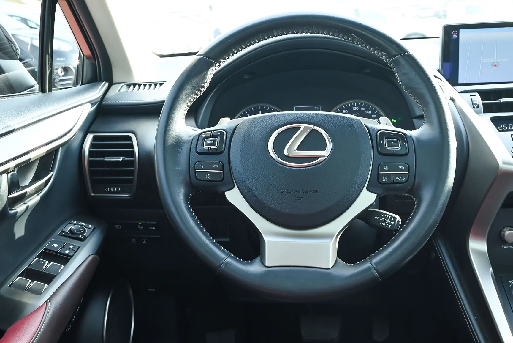 Used 2019 Lexus NX Series NX 300 Platinum Black – Driver Side Dashboard & Steering View at First Choice Cars Sharjah