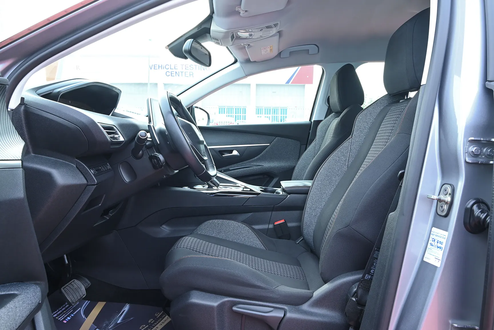 Used 2019 Peugeot 5008 Active Silver – Front Driver Side Cabin View at First Choice Cars Sharjah