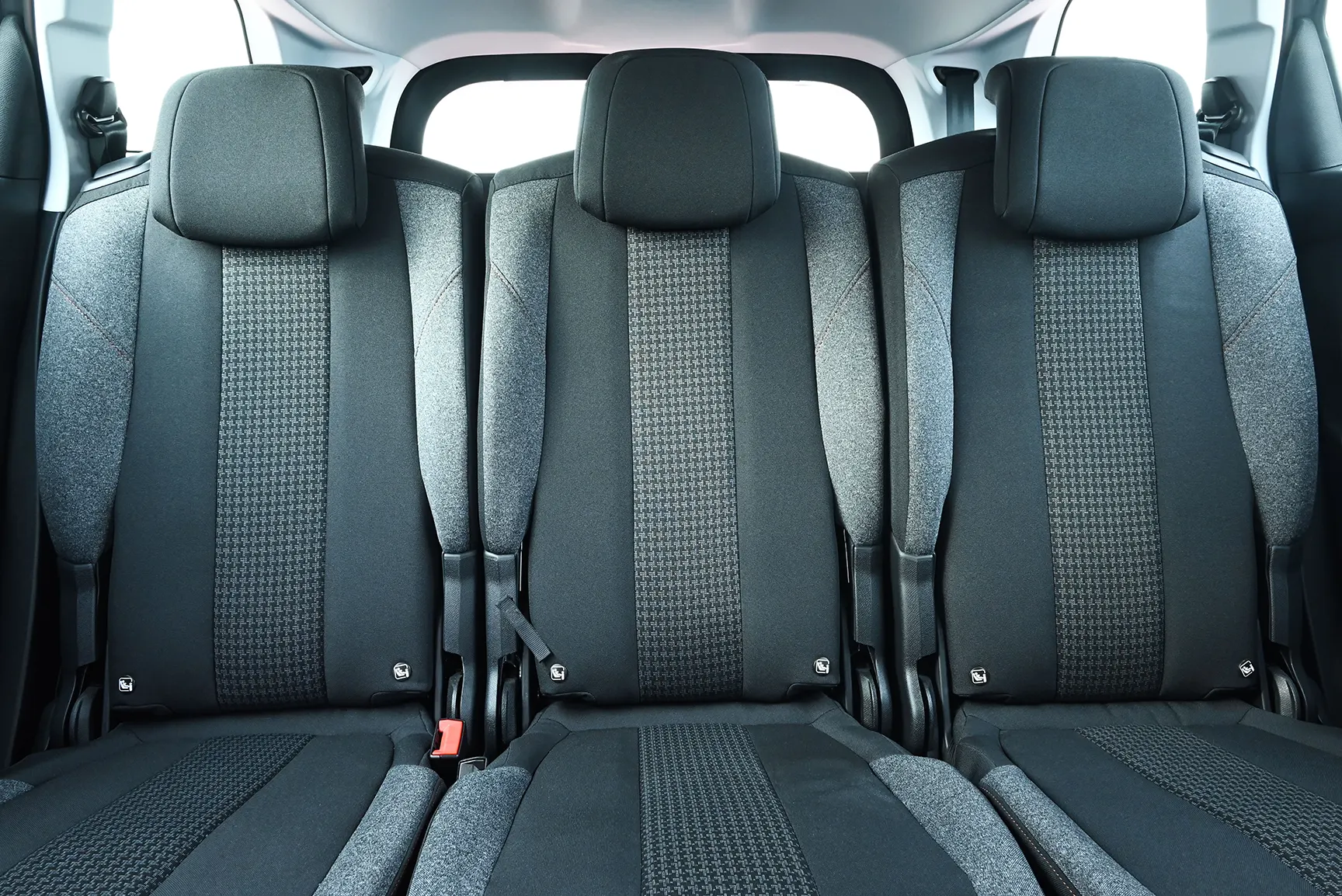 Used 2019 Peugeot 5008 Active Silver – Rear Seat View at First Choice Cars Sharjah