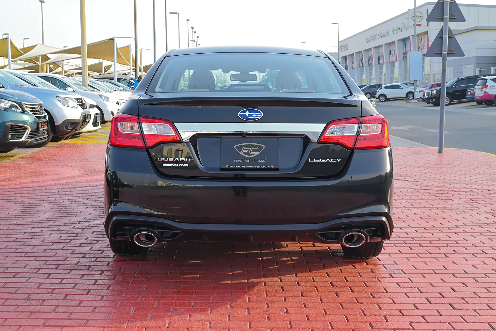 Used 2018 Subaru Legacy 3.6r-S Eyesight Black – Back/Rear View at First Choice Cars Sharjah