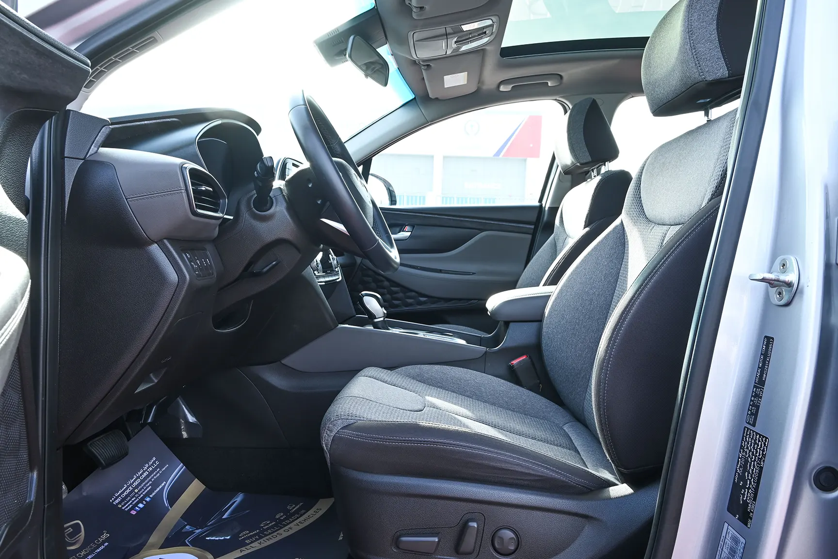 Used 2020 Hyundai Santa Fe GLS in Silver – Front Driver Side Cabin View
