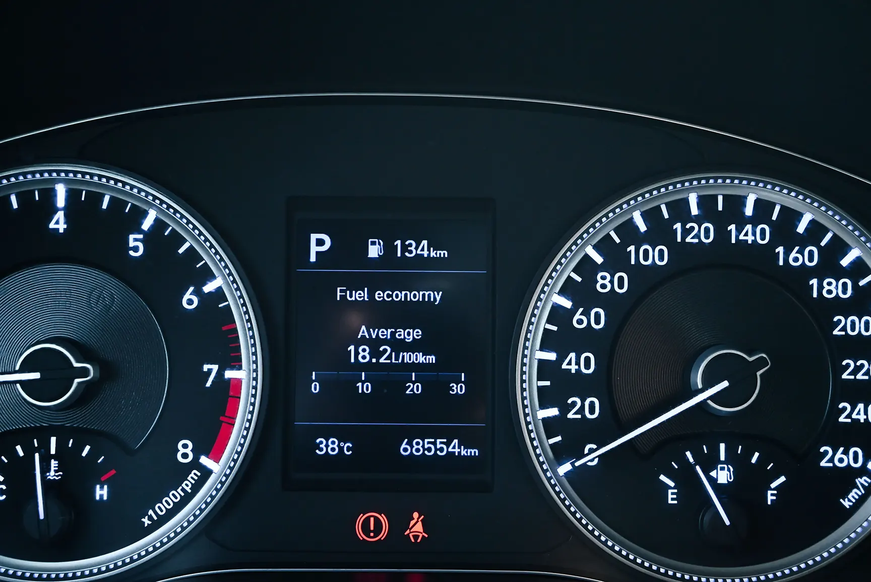 Used 2020 Hyundai Santa Fe GLS Silver – Odometer / Mileage Reading View at First Choice Cars Sharjah