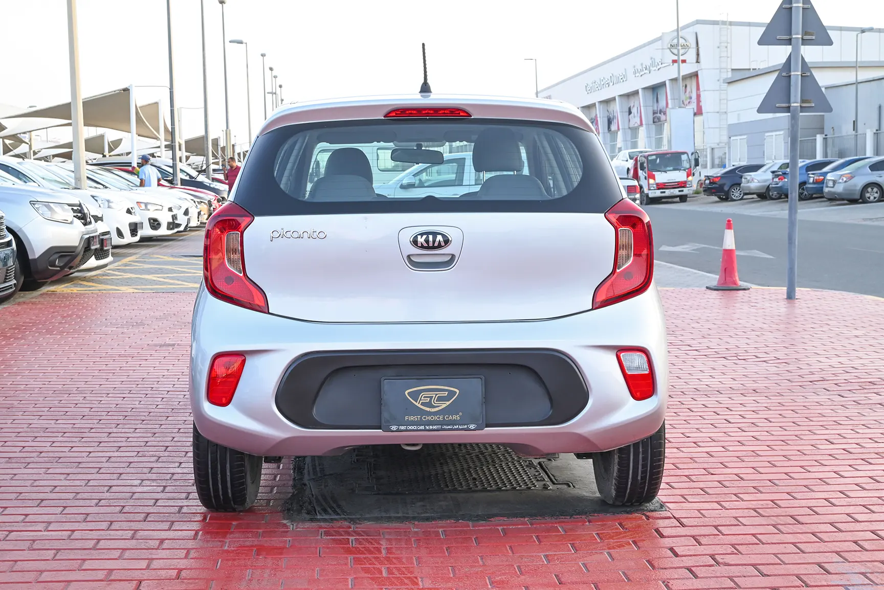 Used 2020 KIA Picanto Ex Silver – Back/Rear View at First Choice Cars Sharjah