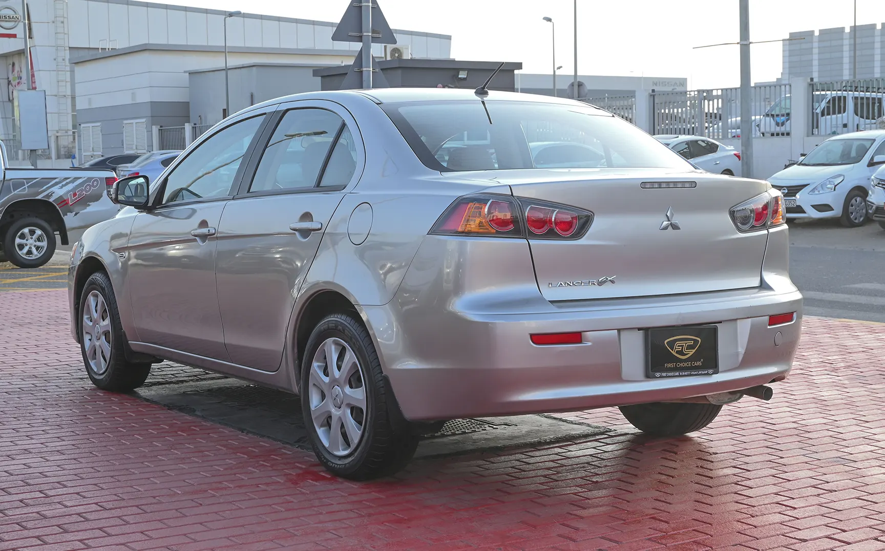 Used 2017 Mitsubishi LANCER EX GLS White – Left Back Diagonal (45°) View at First Choice Cars Sharjah