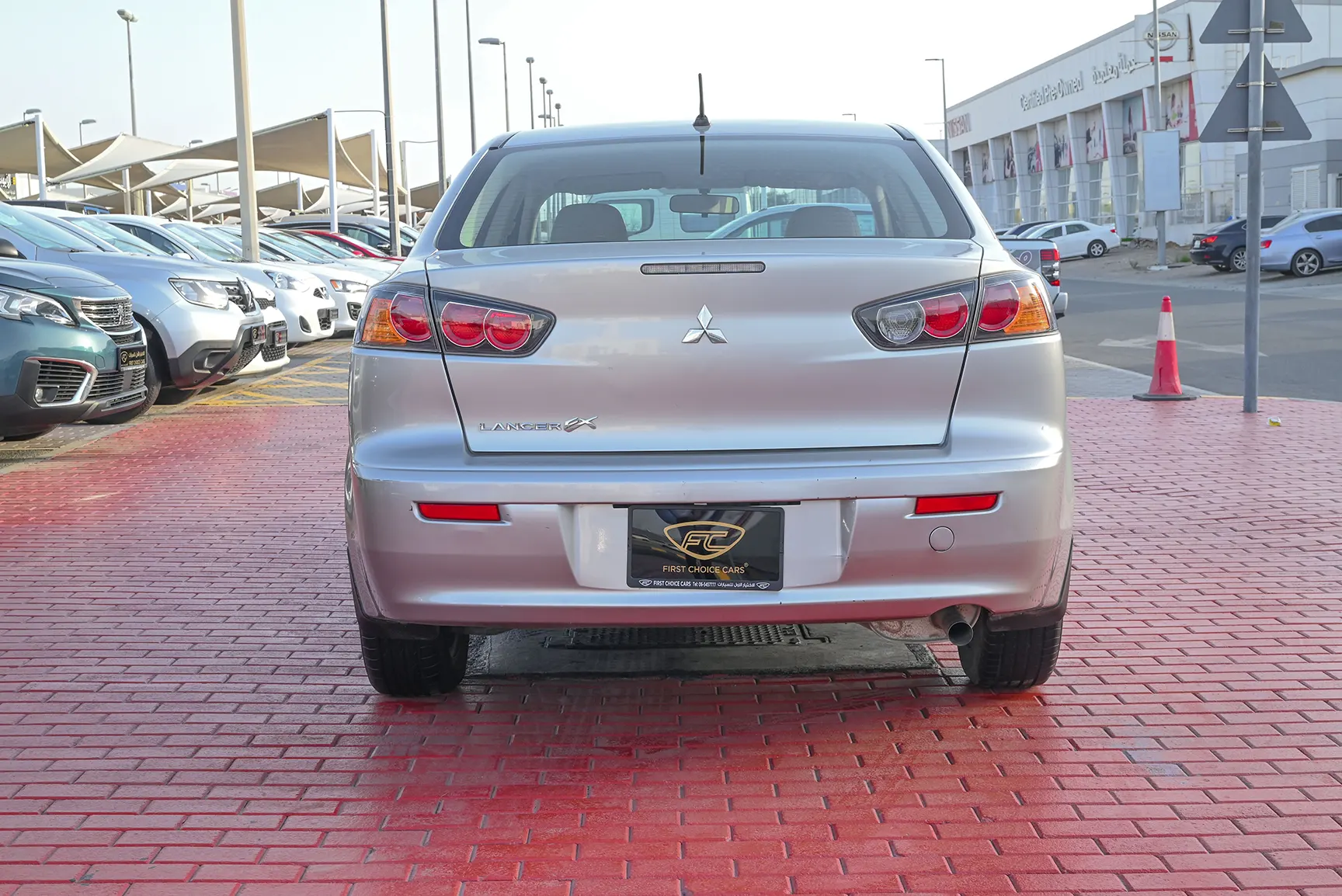 Used 2017 Mitsubishi LANCER EX GLS White – Back/Rear View at First Choice Cars Sharjah
