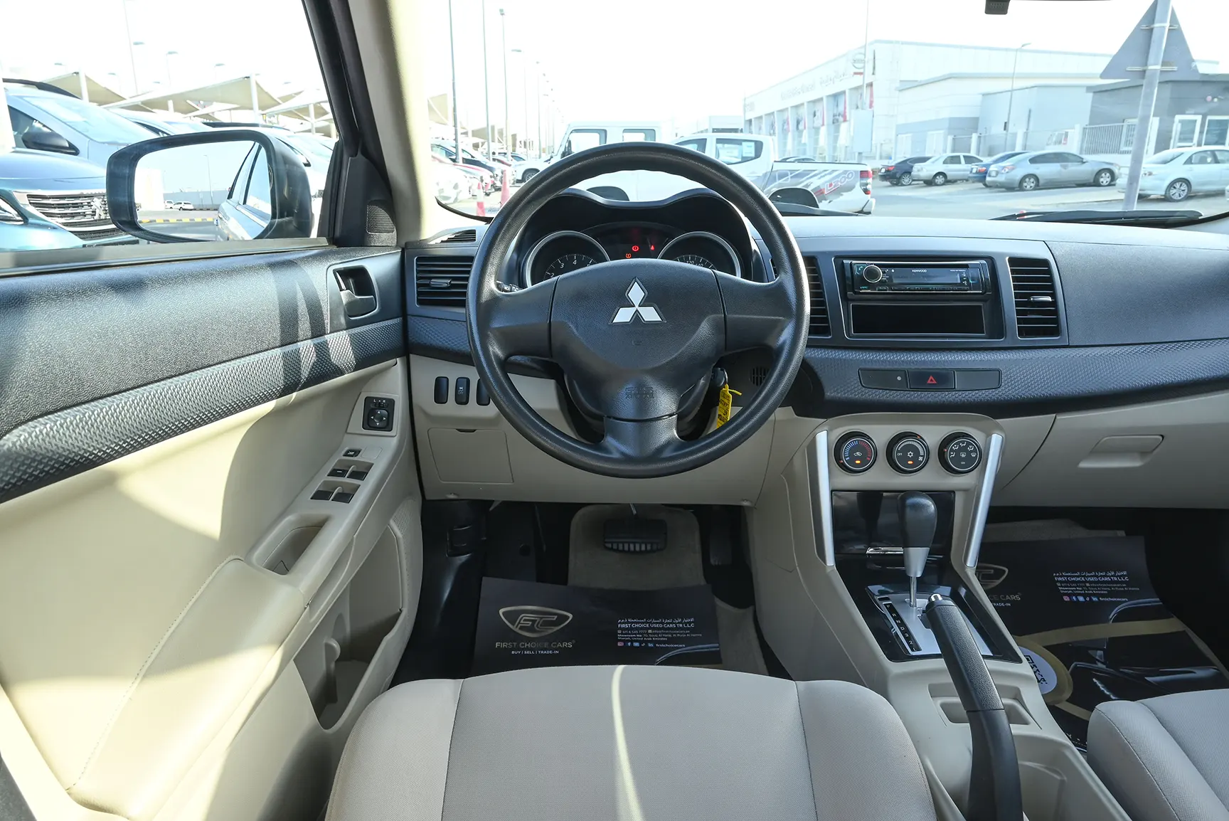 Used 2017 Mitsubishi LANCER EX GLS White – Steering Wheel & Instrument Cluster at First Choice Cars Sharjah