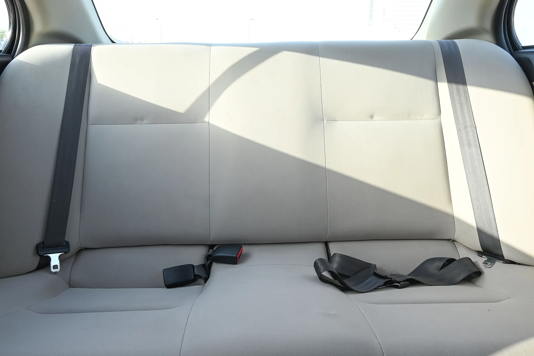 Used 2017 Mitsubishi LANCER EX GLS White – Rear Seat View at First Choice Cars Sharjah